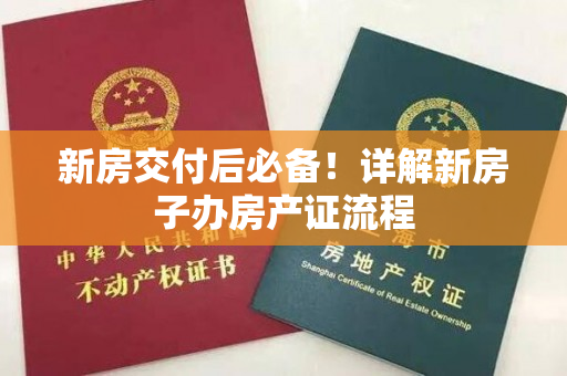 新房交付后必备！详解新房子办房产证流程