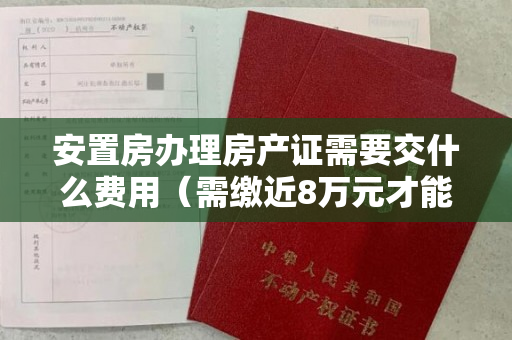 安置房办理房产证需要交什么费用（需缴近8万元才能开票办理产权证？安置户不解：交的是什么钱）