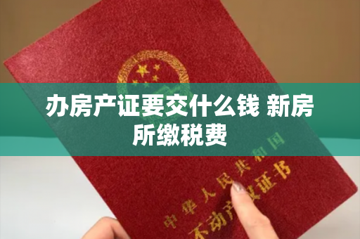 办房产证要交什么钱 新房所缴税费